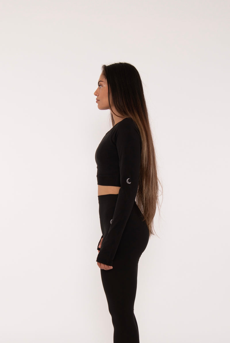 Long sleeve crop top