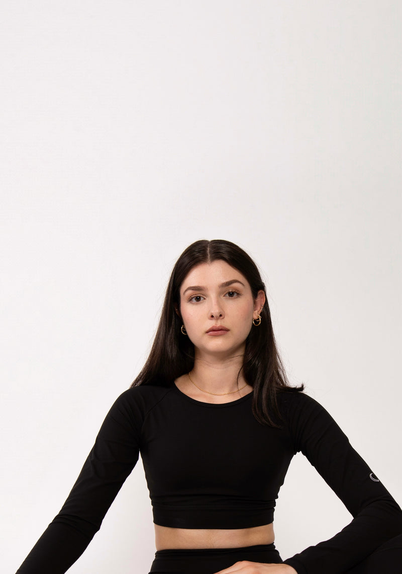 Long sleeve crop top